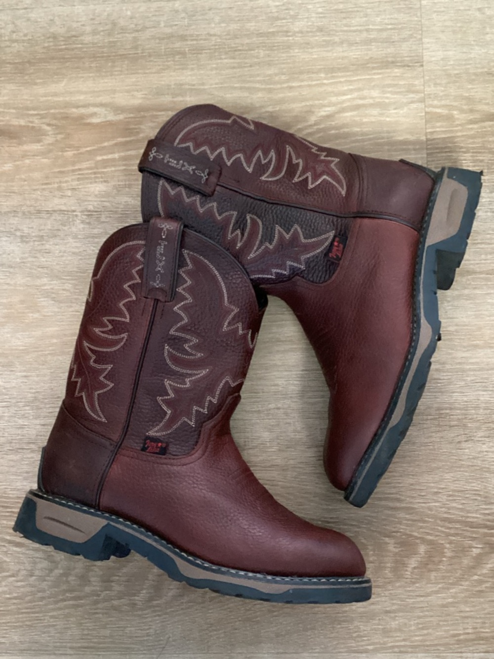 Tony Lama Kids Brown Leather Western Boots Size 4D